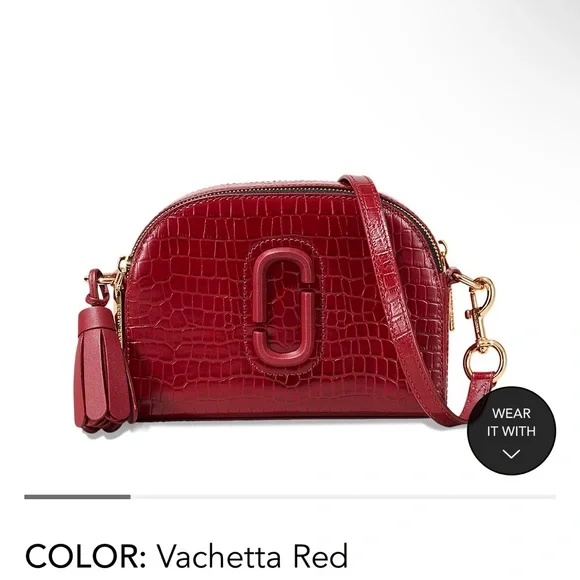 Marc Jacob’s Shutter Snapshot Embossed Leather Camera Crossbody Bag - Picture 2 of 5